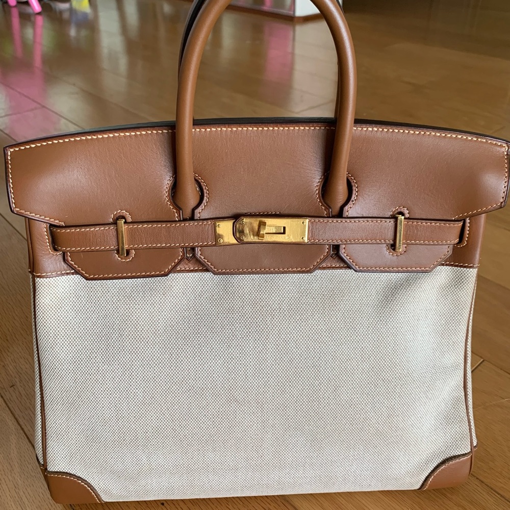 Birkin hac 31 barenia and toile
